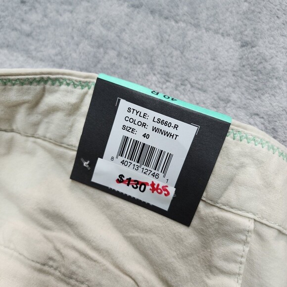 NWT Linksoul Golf Pants Men Khaki Performance Stretch Chino Lightweight Size 40 - Picture 6 of 12